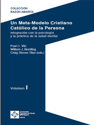 cover image of Un Meta-Modelo Cristiano católico de la persona--Volumen I